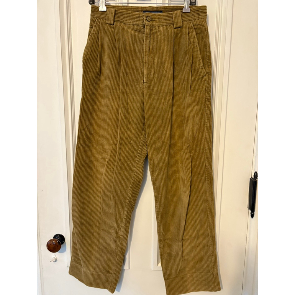 Vintage Van Heusen men's Brown Corduroy Pants Waist 30